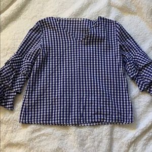 Pom Pom Mid sleeve blouse